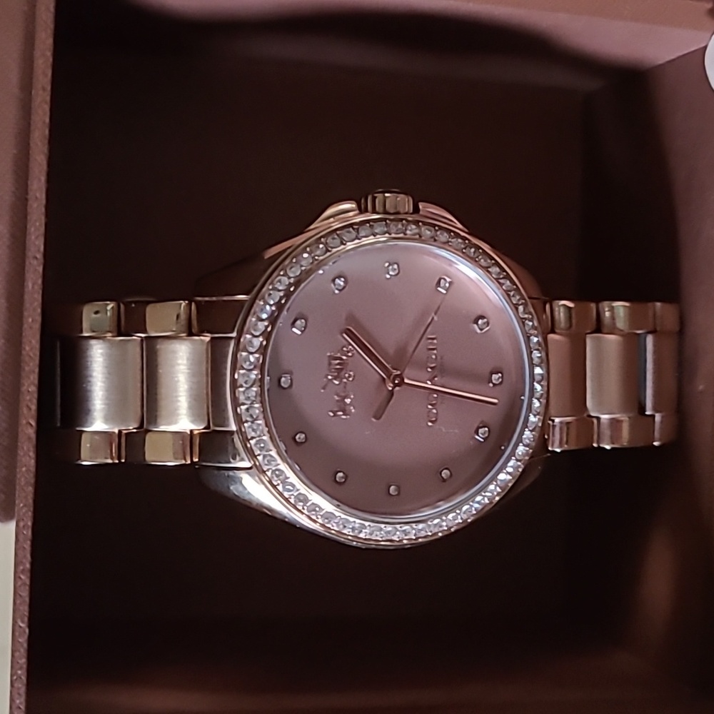 WOMEN'S TRISTEN ROSE GOLD-TONE STAINLESS STEEL BRACELET WATCH 28MM 14502346 pos